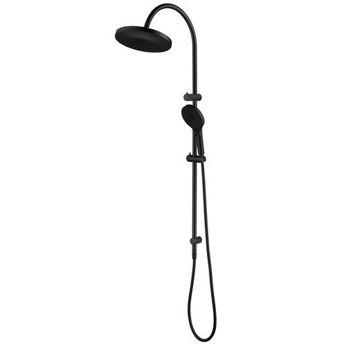 Mica Fluted Gooseneck Shower Rail