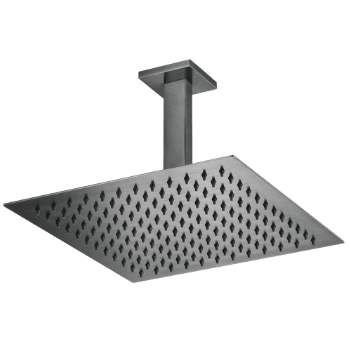 Flint Rain Shower with Ceiling Arm Gun Metal