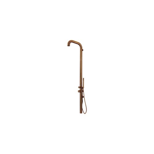 Pacific Outdoor Shower Tower Brushed Copper