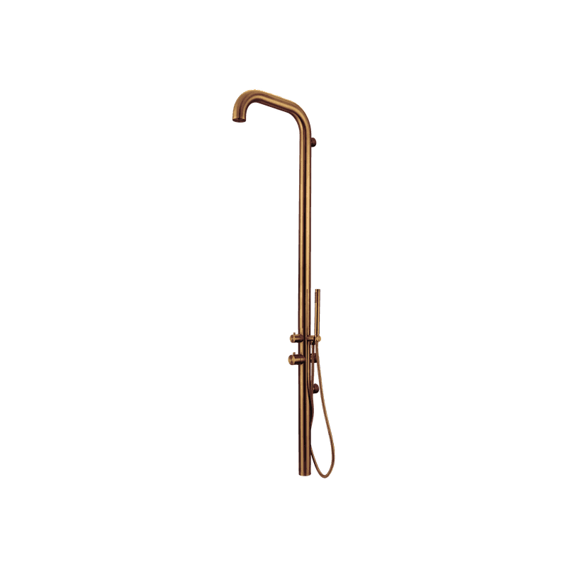 Pacific Outdoor Shower Tower Brushed Copper