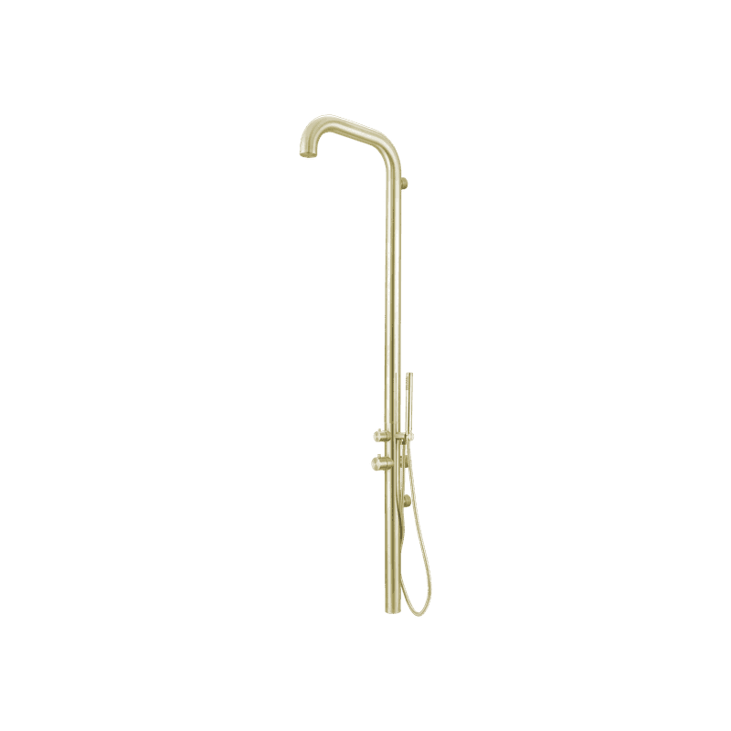 Pacific Outdoor Shower Tower Brushed Gold