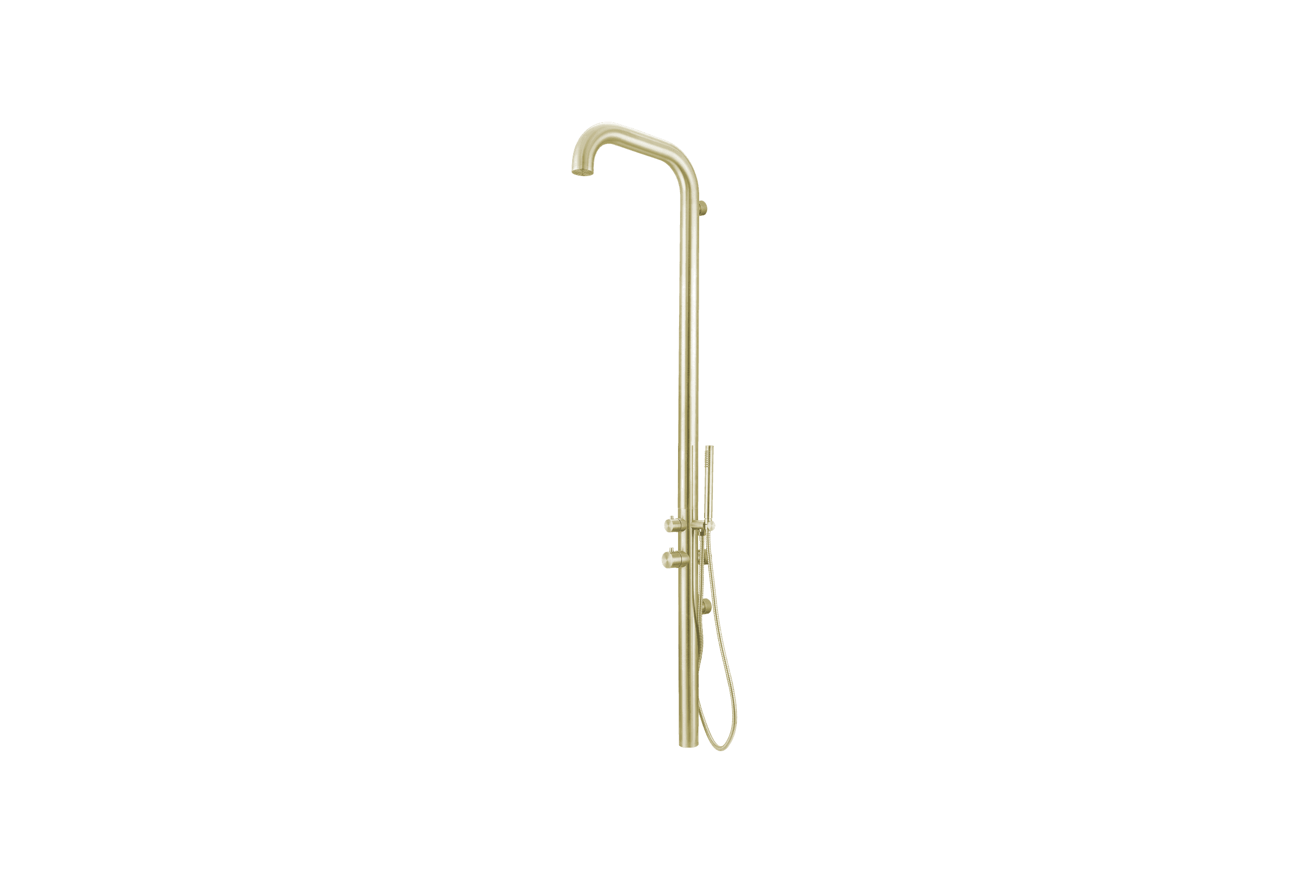 Pacific Outdoor Shower Tower Brushed Gold