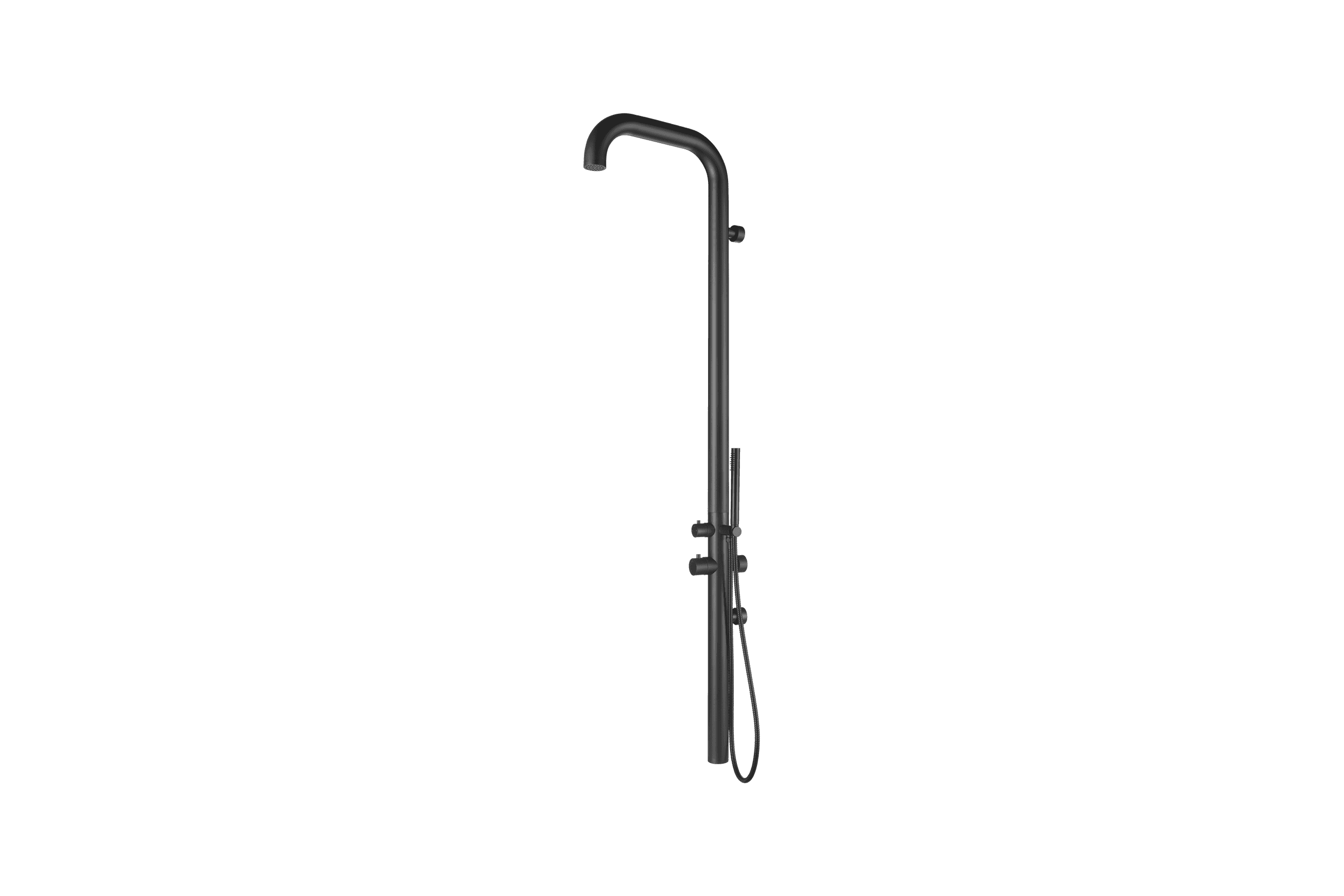 Pacific Outdoor Shower Tower Matte Black