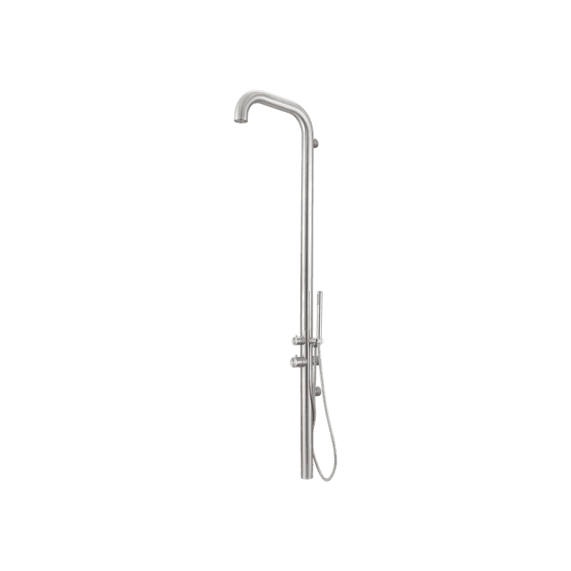 Pacific Outdoor Shower Tower Brushed Stainless