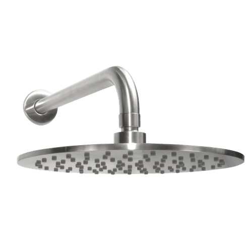 Urban Rain Shower with Wall Arm Brushed Stainless