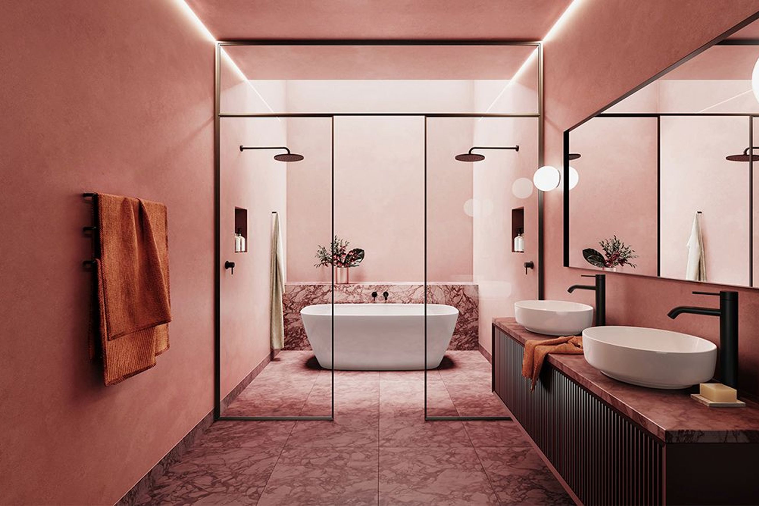 Minimalist MK2 Overhead Shower
