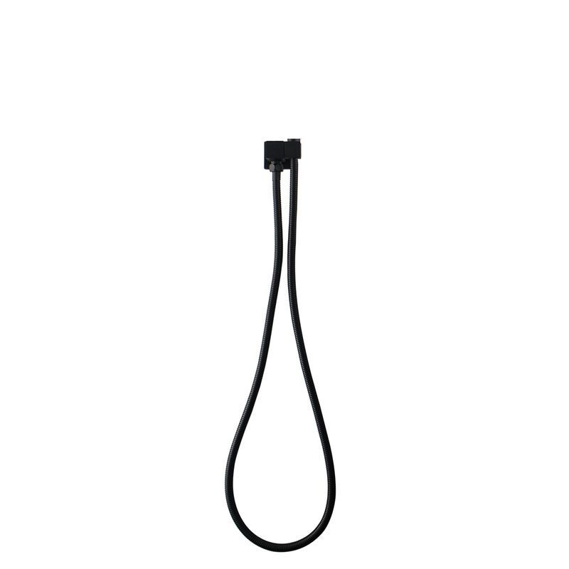 Square Shower Rail Matte Black