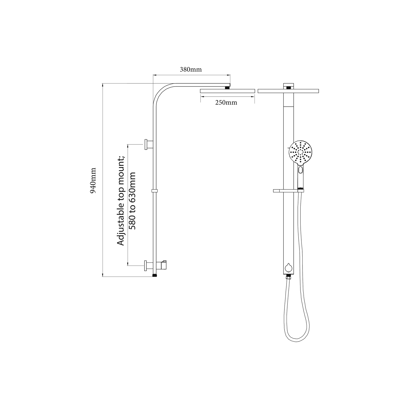Eclipse Double Head Shower (Round)