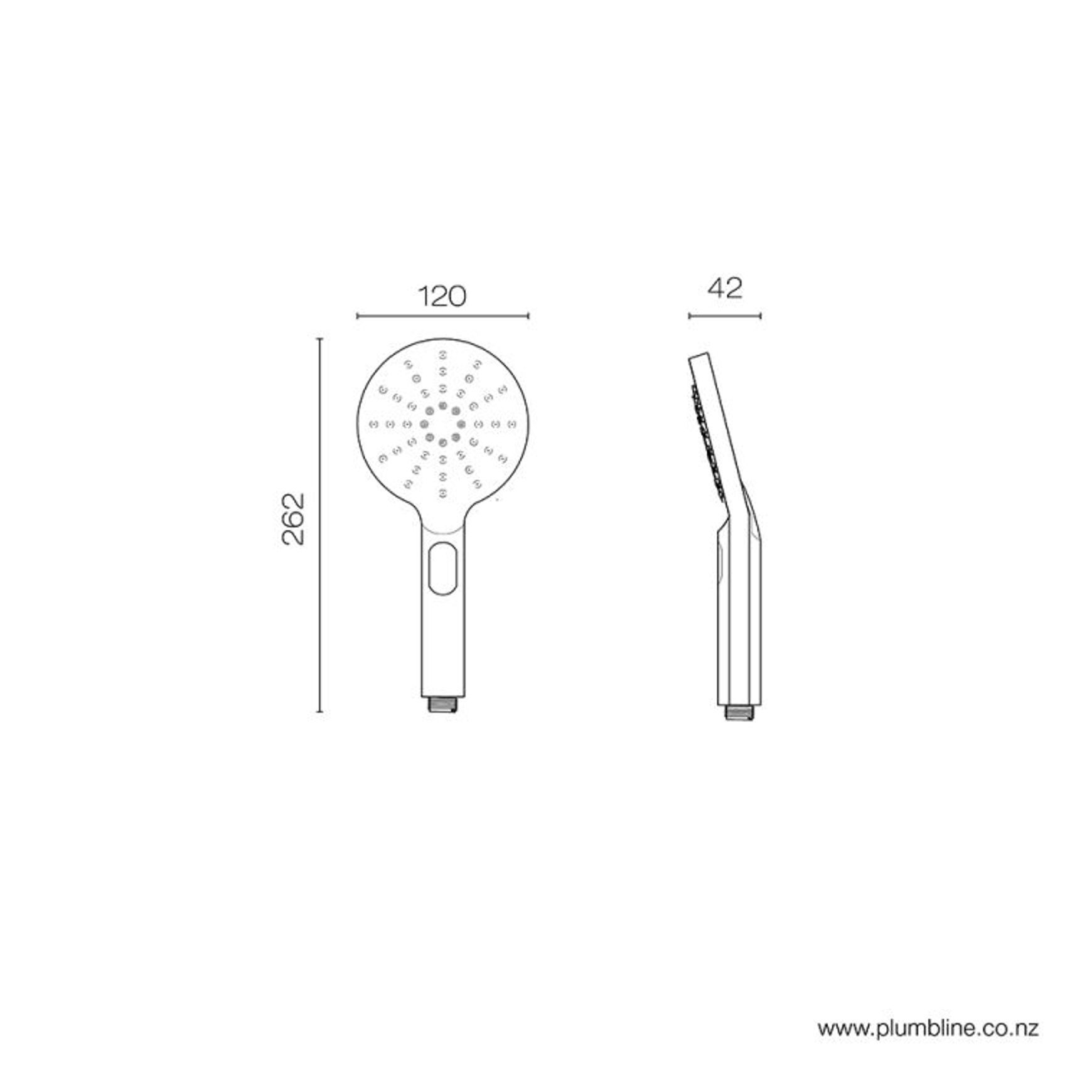 Como Round Shower Handpiece