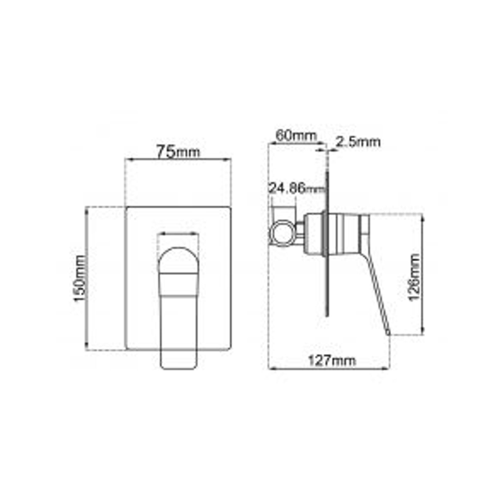Rushy Wall Mixer Brushed Nickel