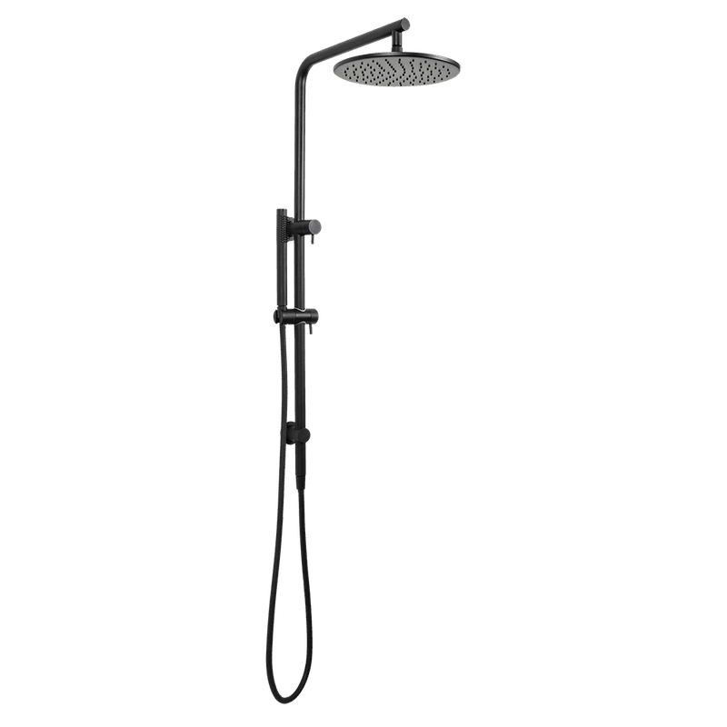 Mira Matte Black Shower Rail Twin Set