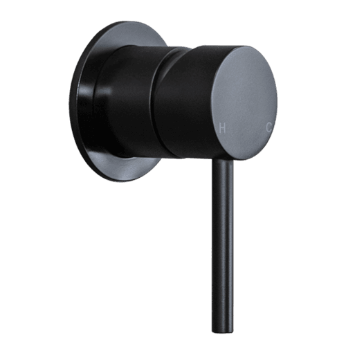 Mira Matte Black Wall Mixer