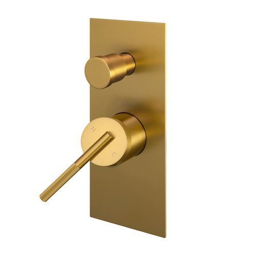 Caddence Mixer with Diverter Brushed Brass