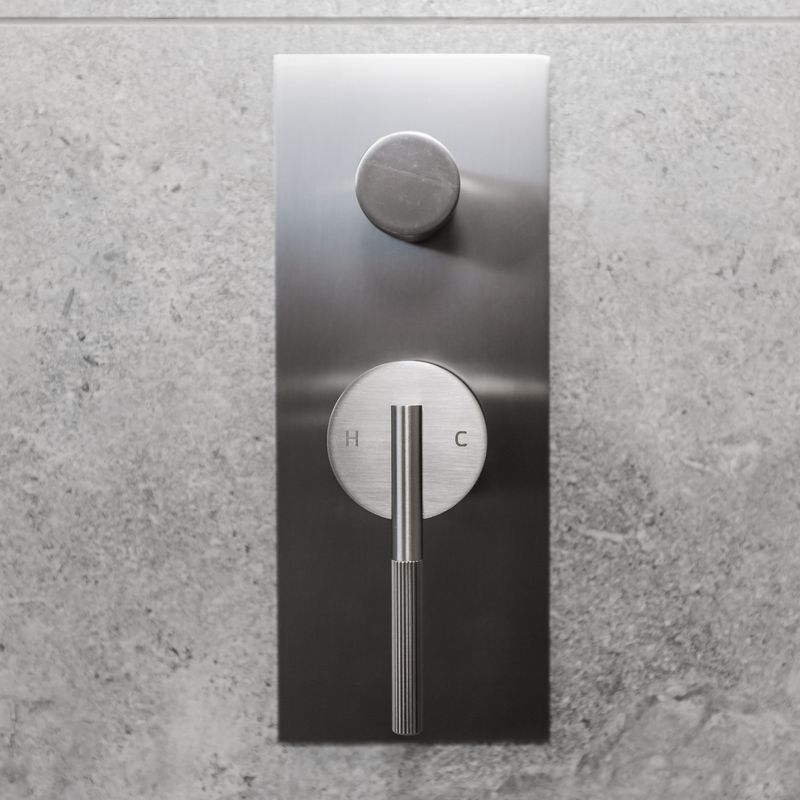 Caddence Wall Mixer with Diverter Brushed Nickel