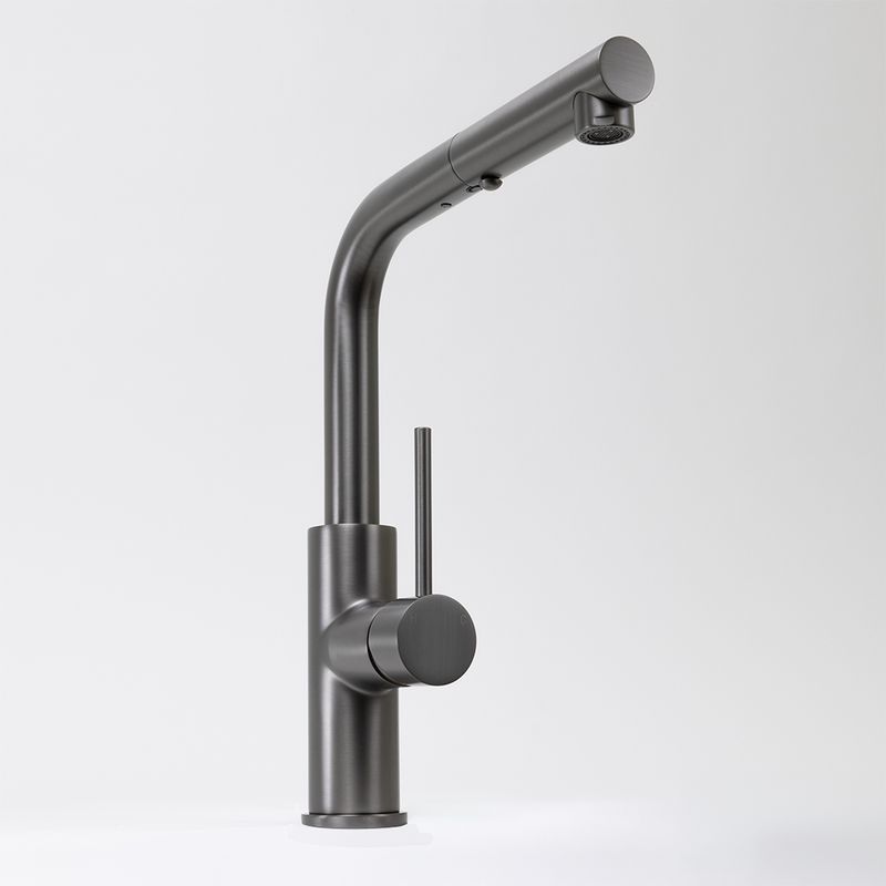 Nisa Square Pull Out Mixer Brushed Gunmetal