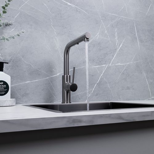 Nisa Square Pull Out Mixer Brushed Gunmetal