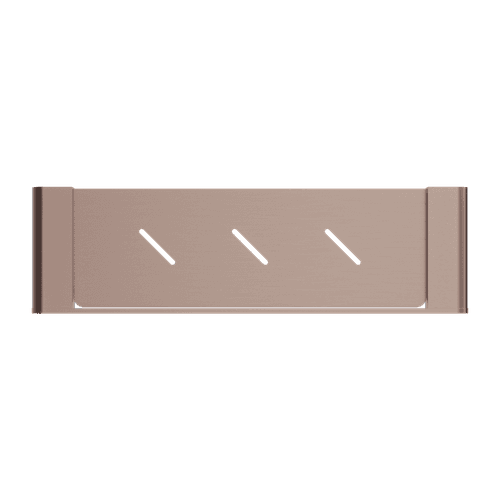 Bianca Metal Shower Shelf | Brushed Bronze