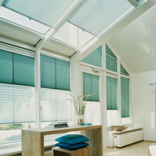 Skylight Gravity Drop Cord Operated | Pleated Blind