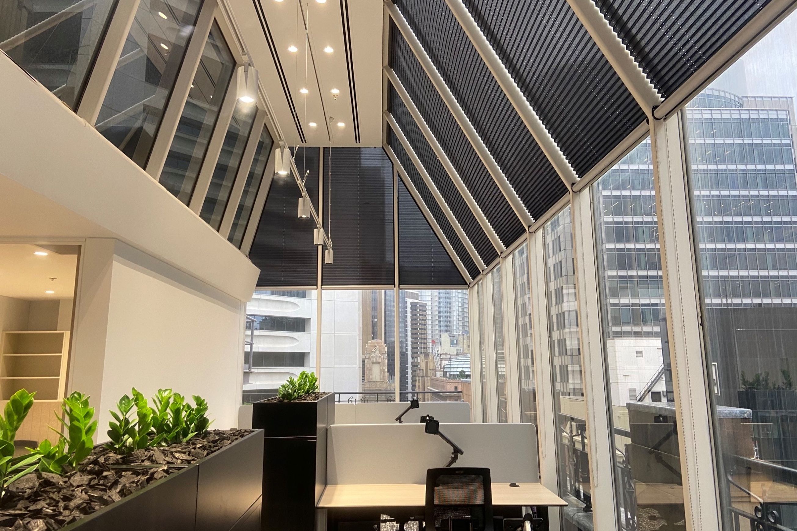 Skylight Gravity Drop Cord Operated | Pleated Blind