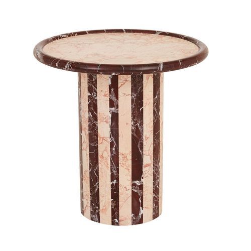 Pippa Stripe Marble Side Table
