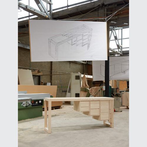 MA-Art Modern Parquetry Sideboard