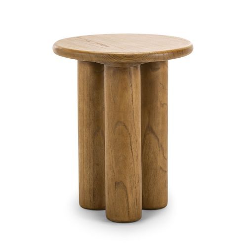 Khakti Round Pillar Side Table