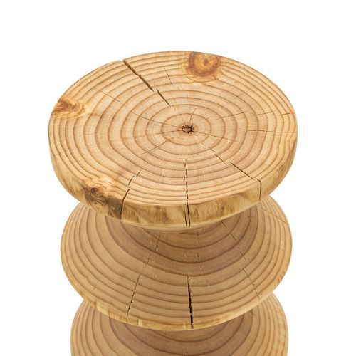 Navi Zig Zag Stump Stool | Natural