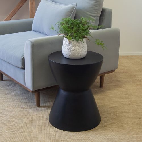 Westside Round Accent Table - Black