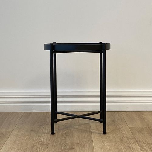 Sofia Round Side Table | Black