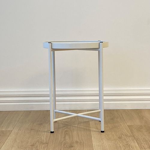 Sofia Round Side Table | White