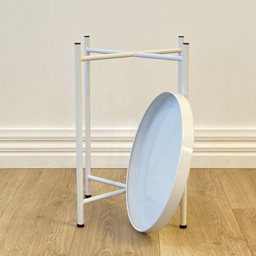 Sofia Round Side Table | White