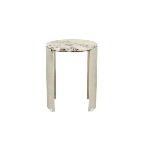 Silas Crescent Marble Side Table