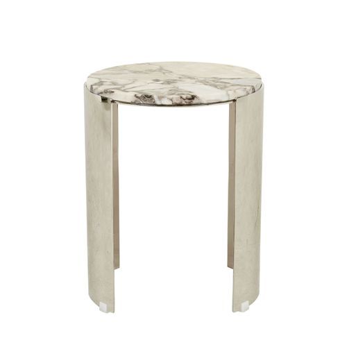 Silas Crescent Marble Side Table