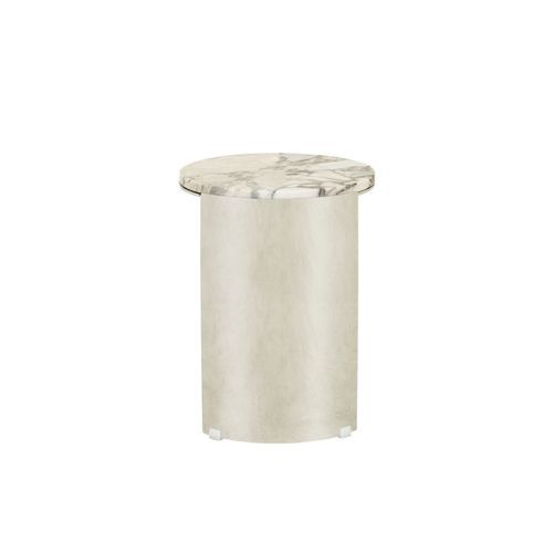 Silas Crescent Marble Side Table