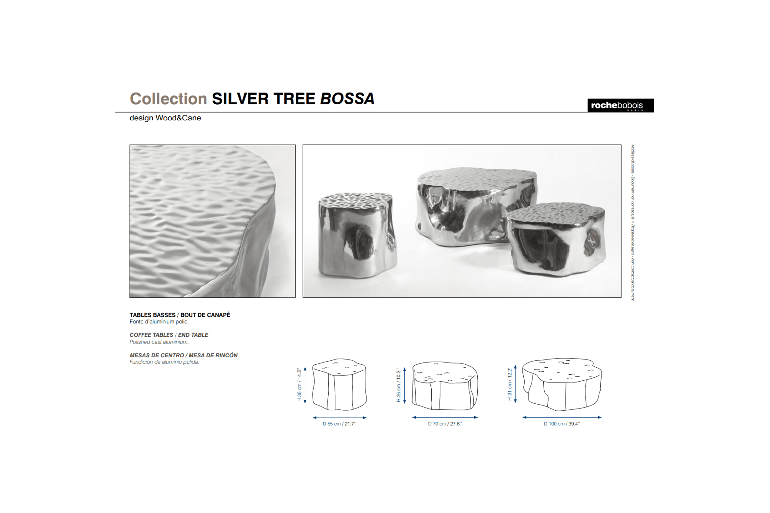 Silver Tree Bossa End Table