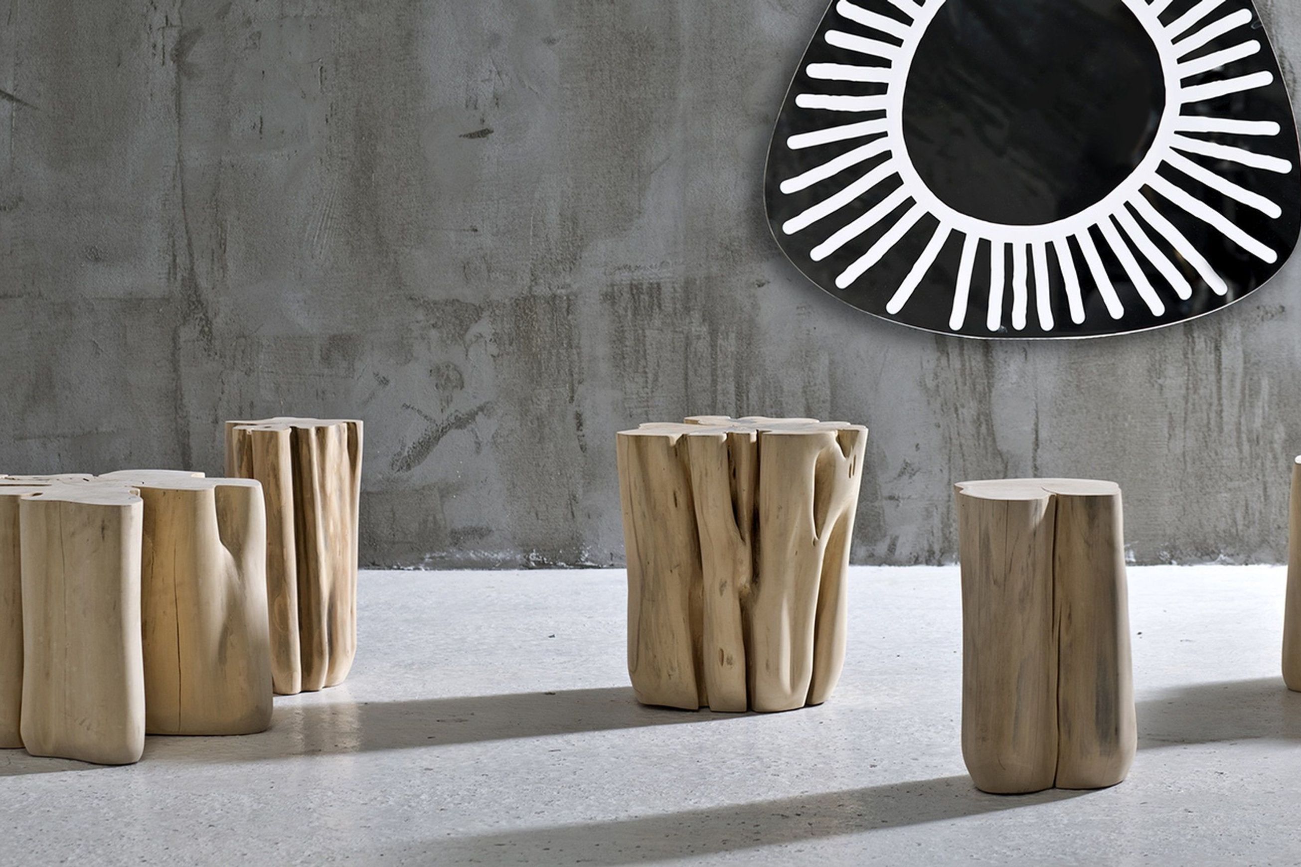 Brick Hornbeam Side Table
