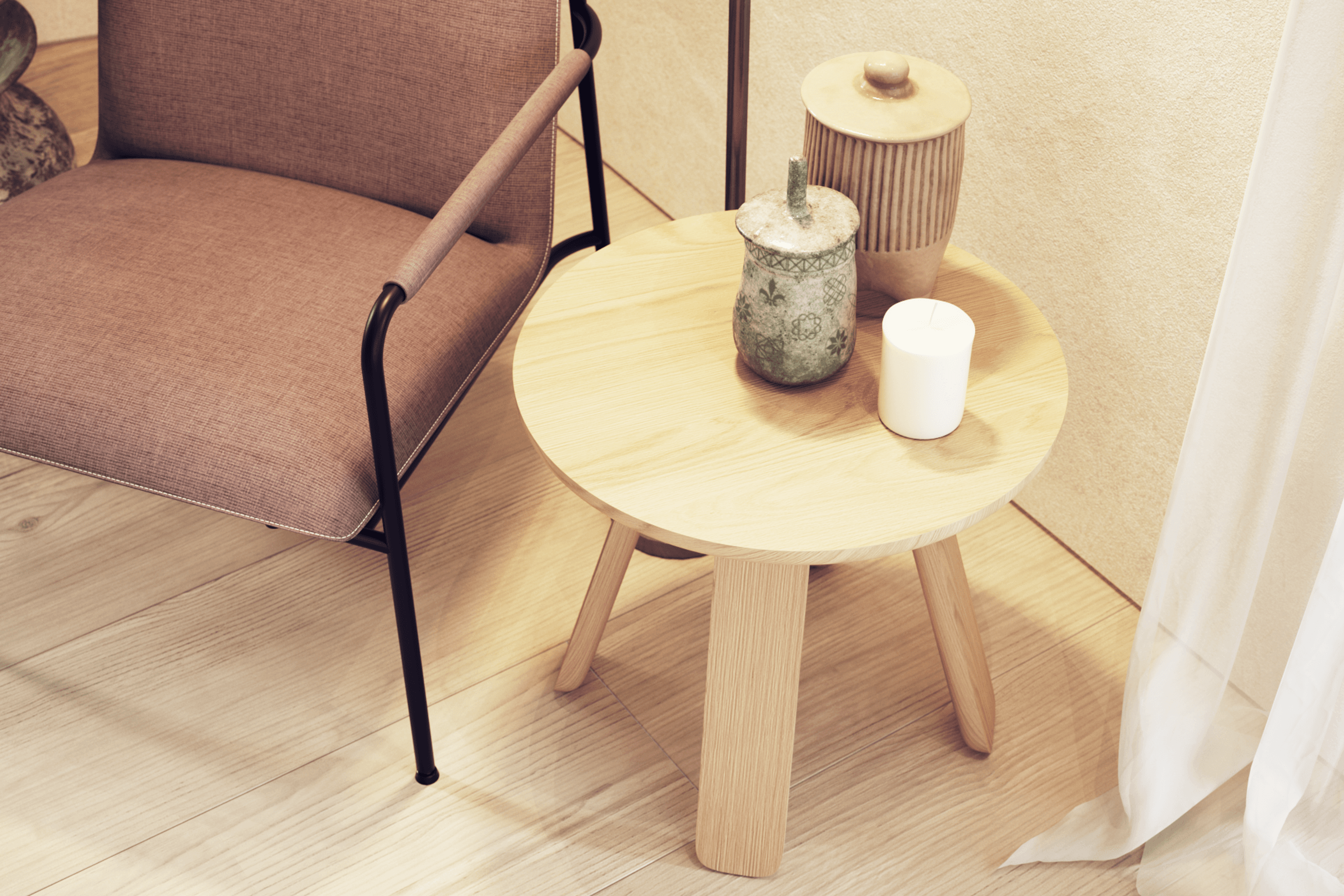 Mateo Side Table - Round - 50cm