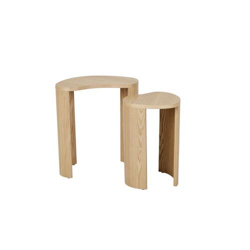 Oberon Curve Nest of 2 Side Tables