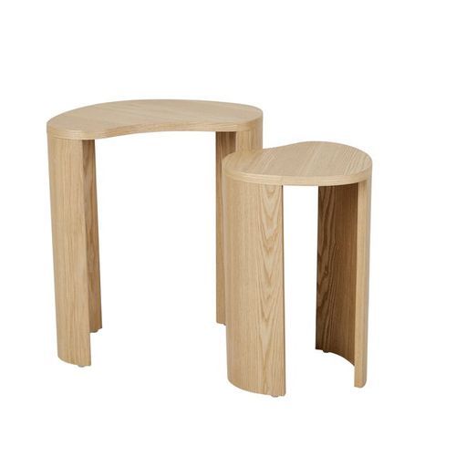 Oberon Curve Nest of 2 Side Tables