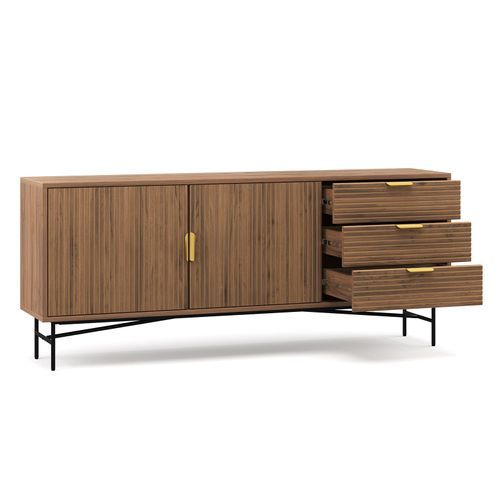 Kina Ripple Slatted Sideboard | 180cm | Light Walnut