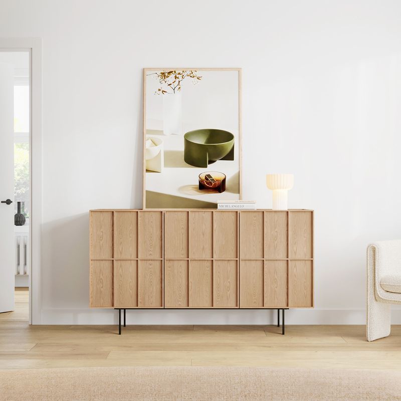 Linea 160cm Sideboard Cabinet Natural Oak | L3 Home
