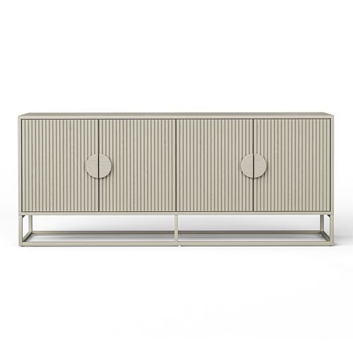 Braxton Ripple Slatted Sideboard | 180cm | Putty