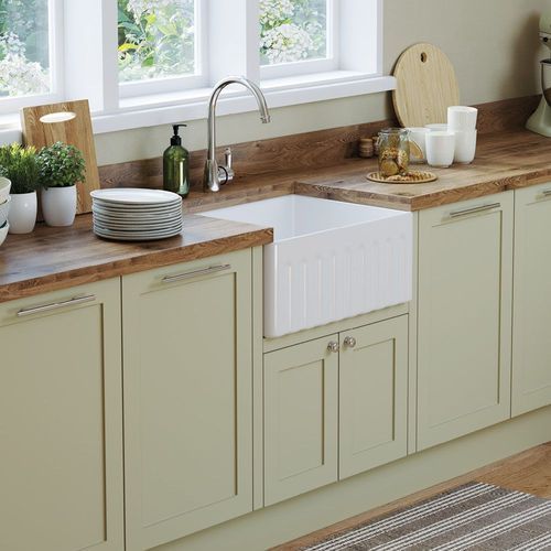 Olivia Single Butler Sink | Small 605 x 455