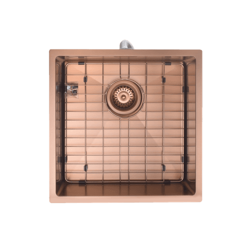 Aspen PVD 400mm Single Kitchen Sink Brushed Copper