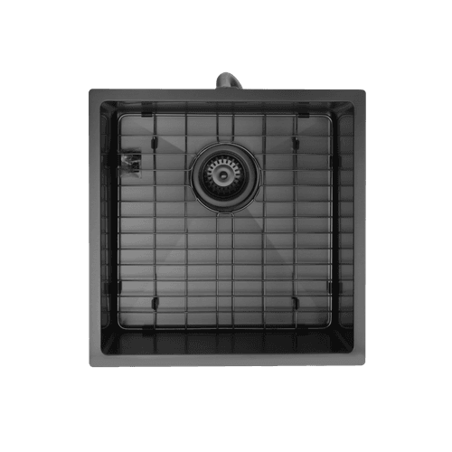 Aspen PVD 400mm Single Kitchen Sink Matte Black
