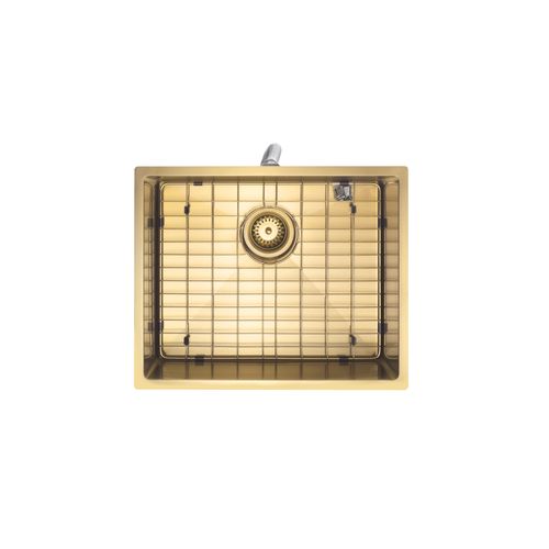 Aspen PVD 500mm Single Kitchen Sink Brushed Brass