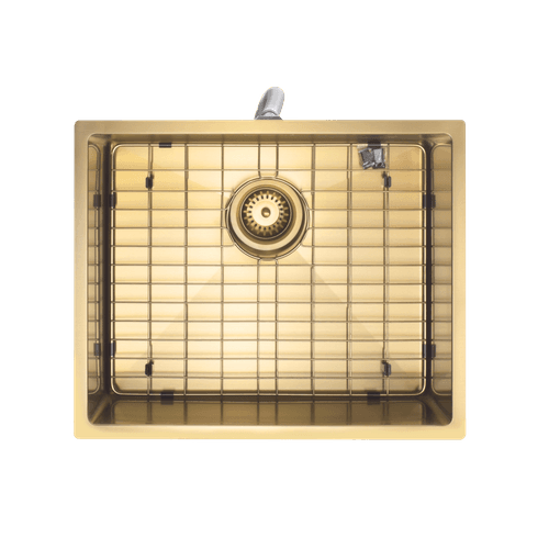Aspen PVD 500mm Single Kitchen Sink Brushed Brass