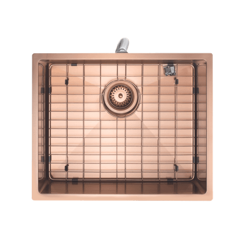 Aspen PVD 500mm Single Kitchen Sink Brushed Copper