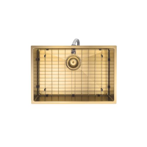 Aspen PVD 600mm Single Kitchen Sink Brushed Brass