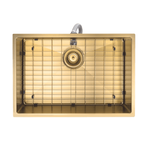 Aspen PVD 600mm Single Kitchen Sink Brushed Brass